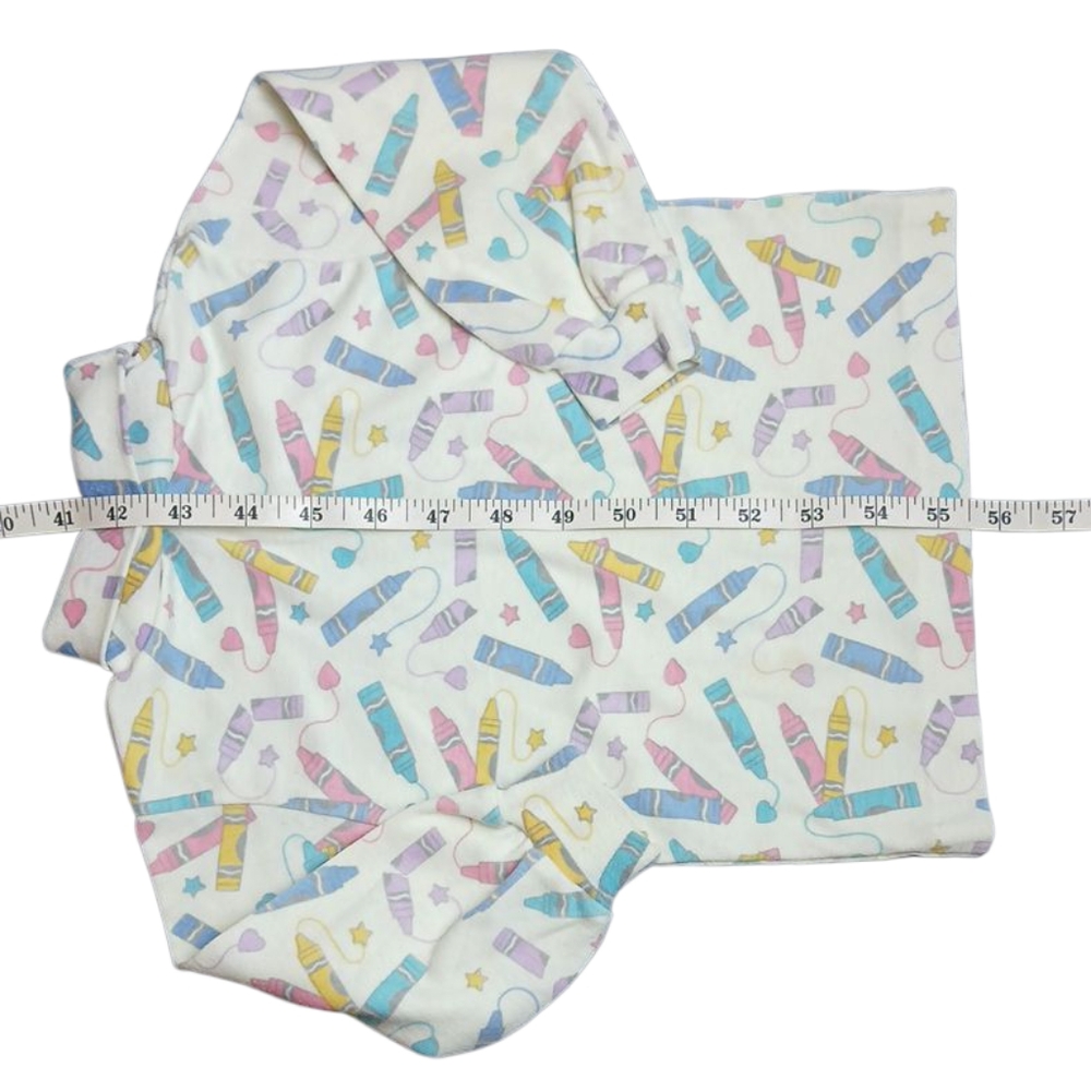 VTG Health-Tex Set 2 Pastel Colored Graphic Ruffle/Turtlenecks Long Sleeve - Picture 3 of 7